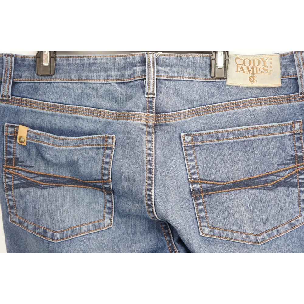 Cody James Jeans 36x32 Blue Core Bootcut Stretch Denim Excellent - Picture 4 of 5